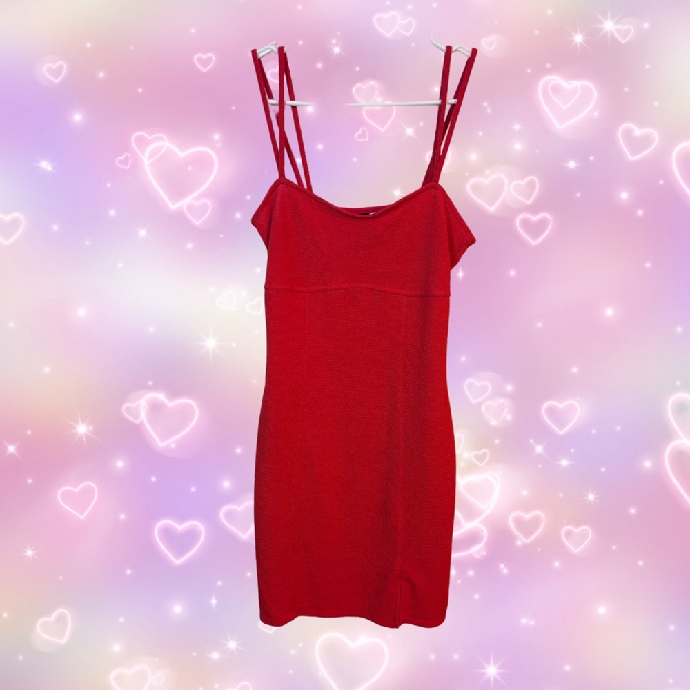 ✨brand new h&m/divided body con red dress✨